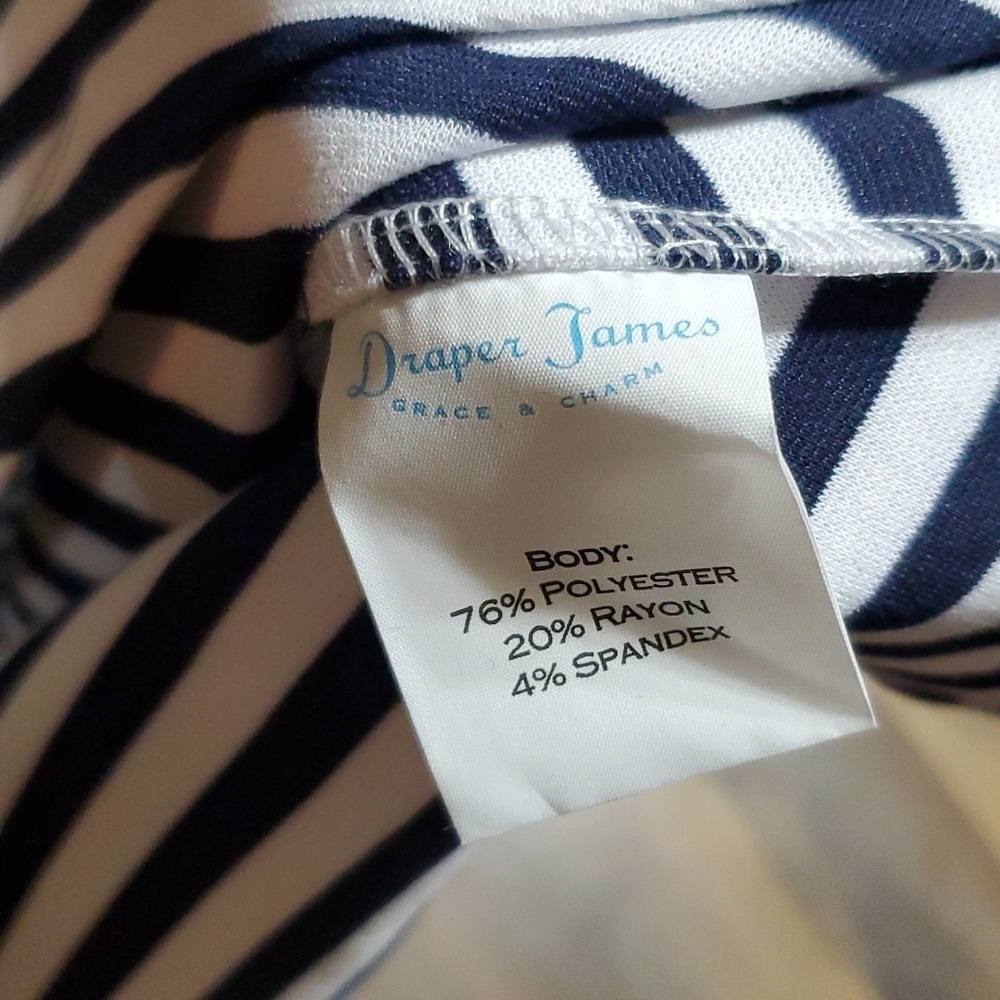 Draper James new with tag striped skater circle dress pink black - Picture 7 of 7
